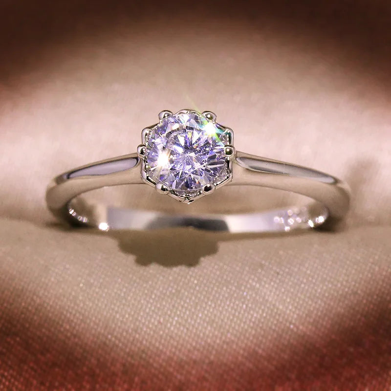 925 Silver Zircon Ring: Timeless Elegance